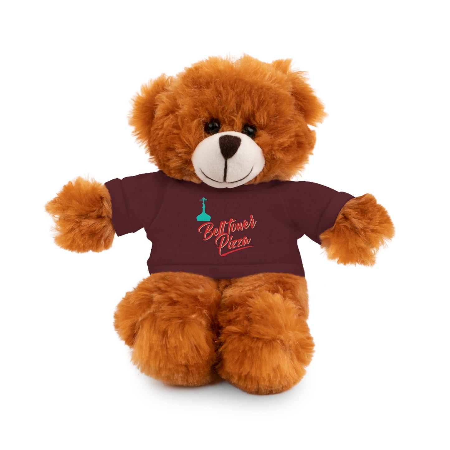 Bellflower Pizza Teddy Bear — Plush Toy with Branded Tee