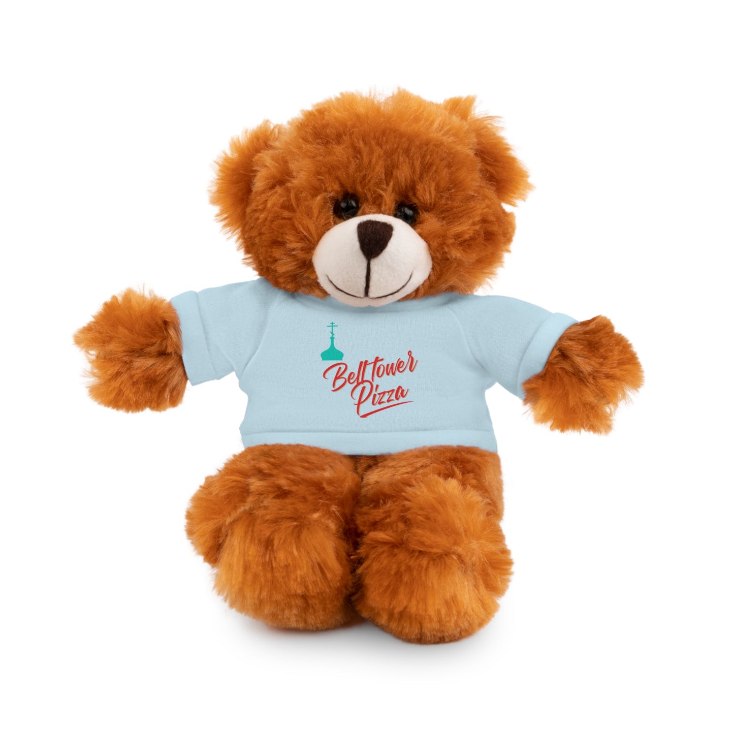 Bellflower Pizza Teddy Bear — Plush Toy with Branded Tee