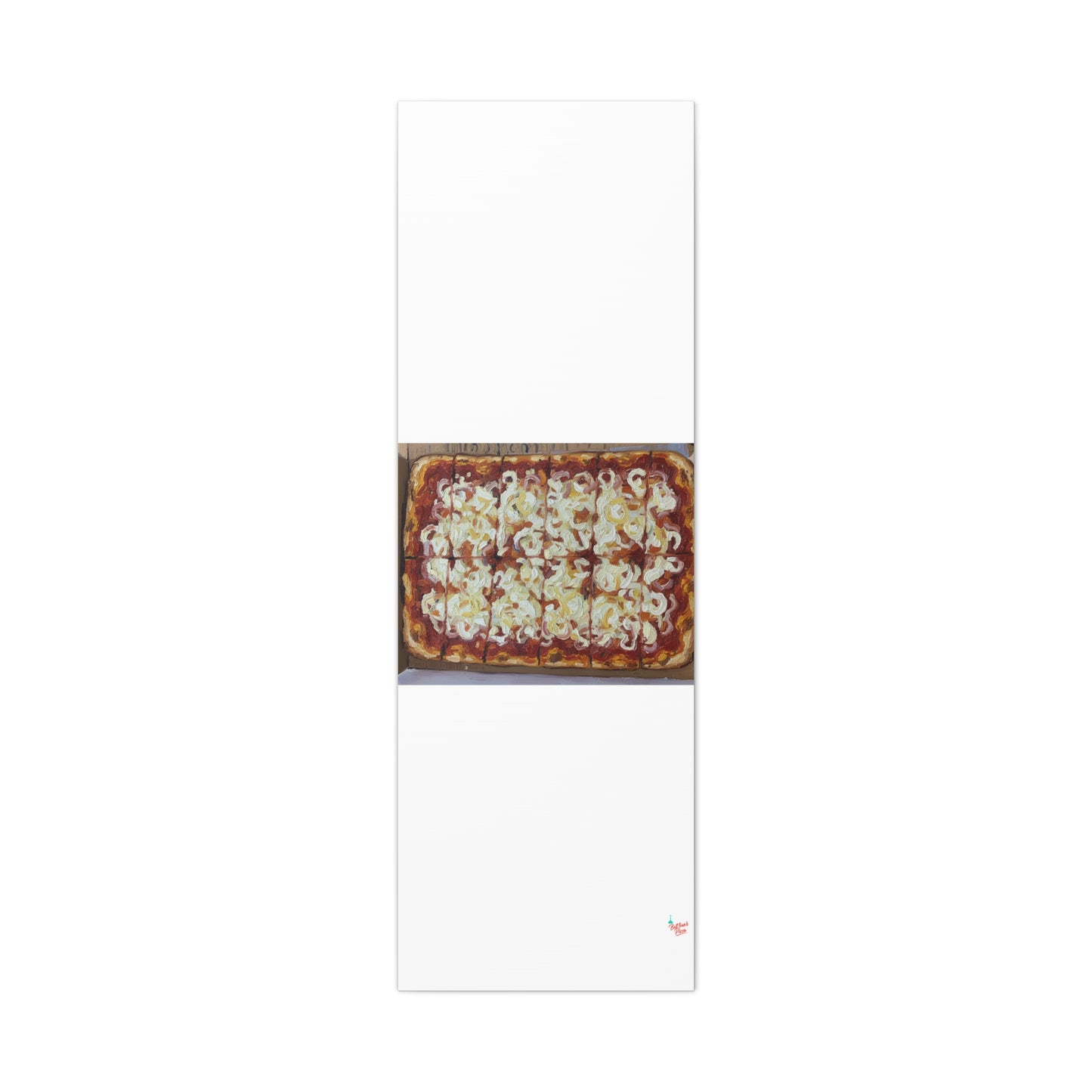 Belltower CLASSIC RED Wall Art Oil Painting Canvas — Rustic Margherita Painting on Stretched Matte Canvas