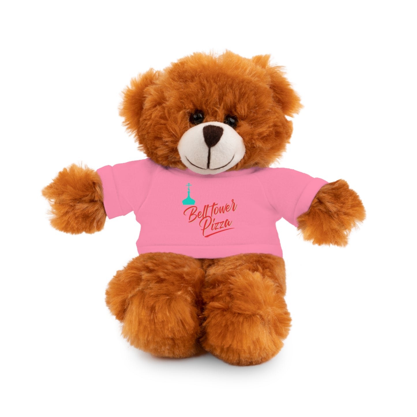 Bellflower Pizza Teddy Bear — Plush Toy with Branded Tee