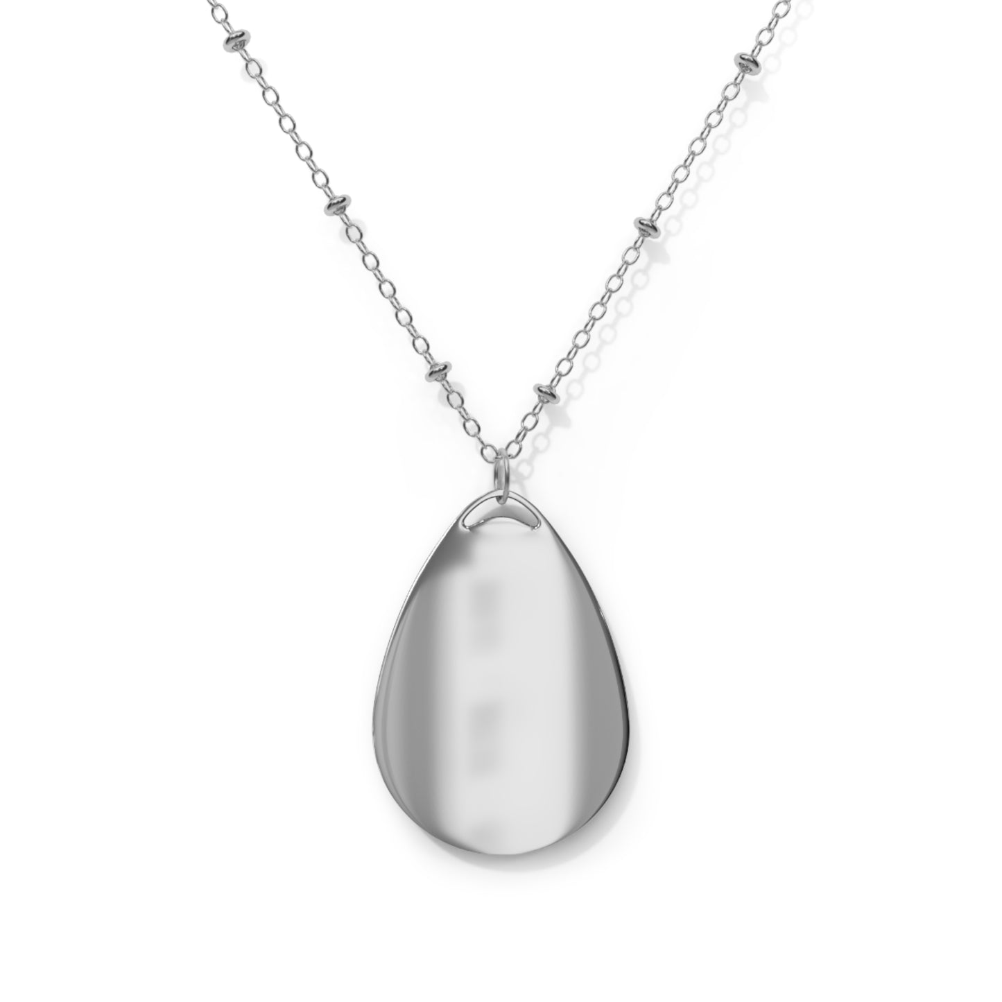 Oval Necklace — 'Disappointments All of You' Teardrop Pendant Necklace
