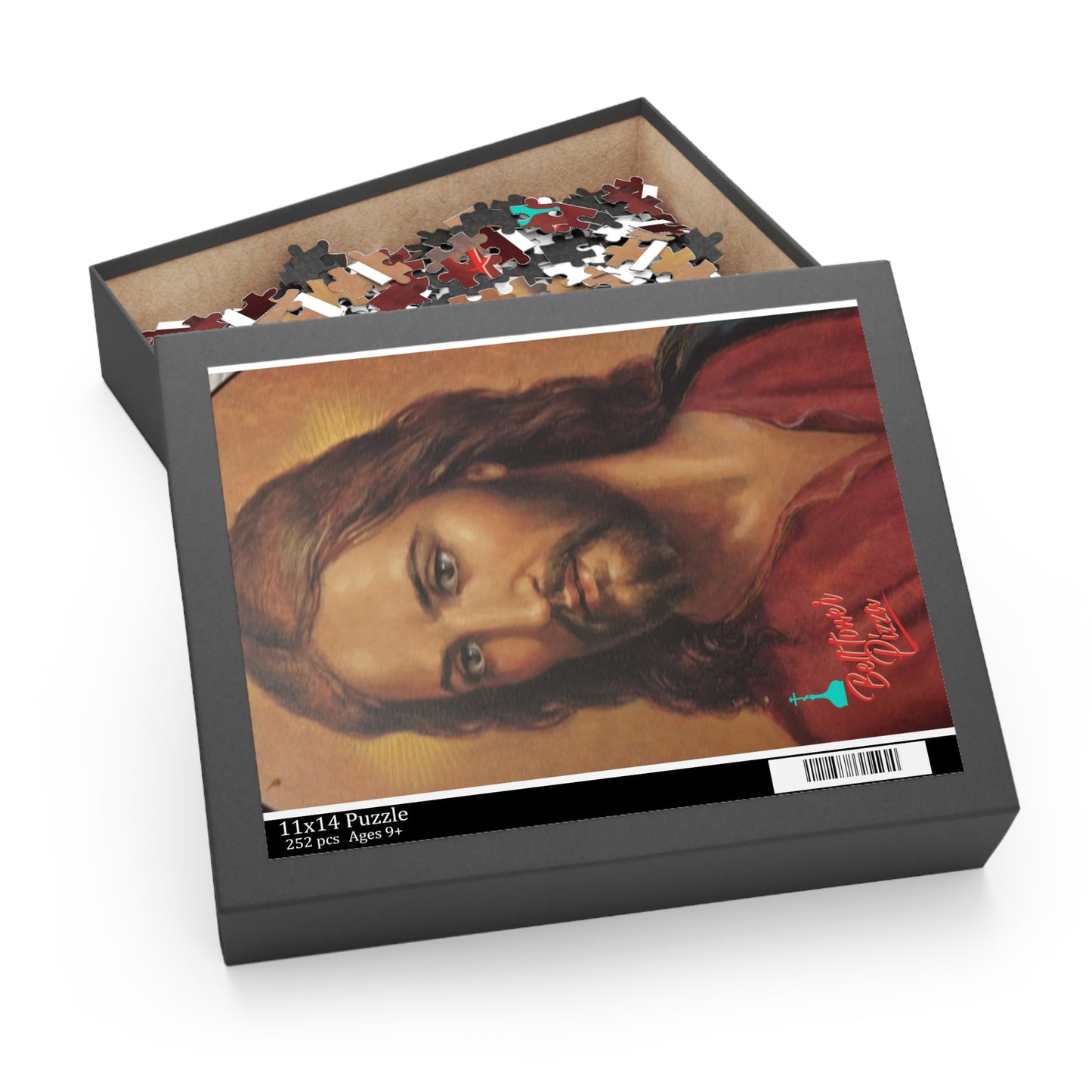 Jesus Portrait Puzzle — Religious Jigsaw for Prayer, Easter & Family Devotions