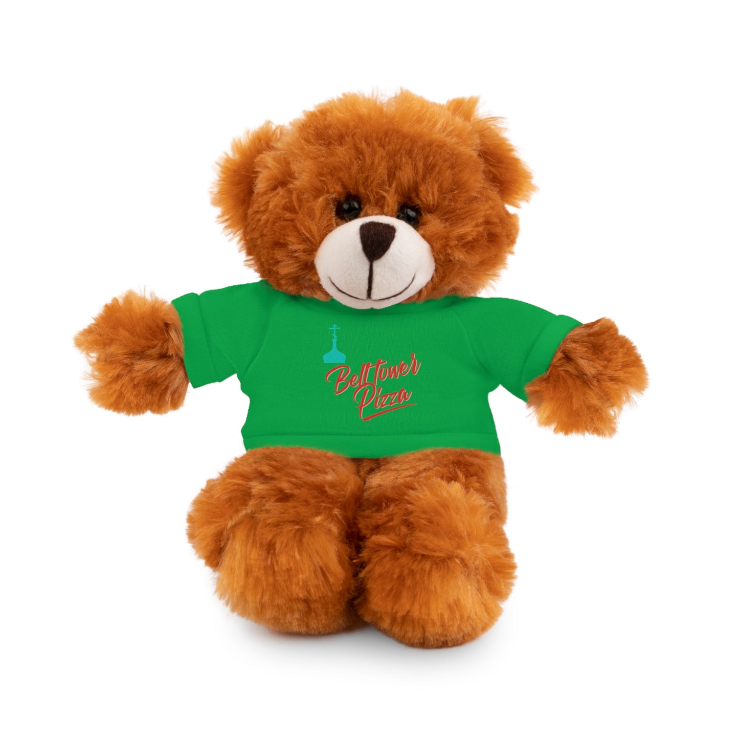 Bellflower Pizza Teddy Bear — Plush Toy with Branded Tee