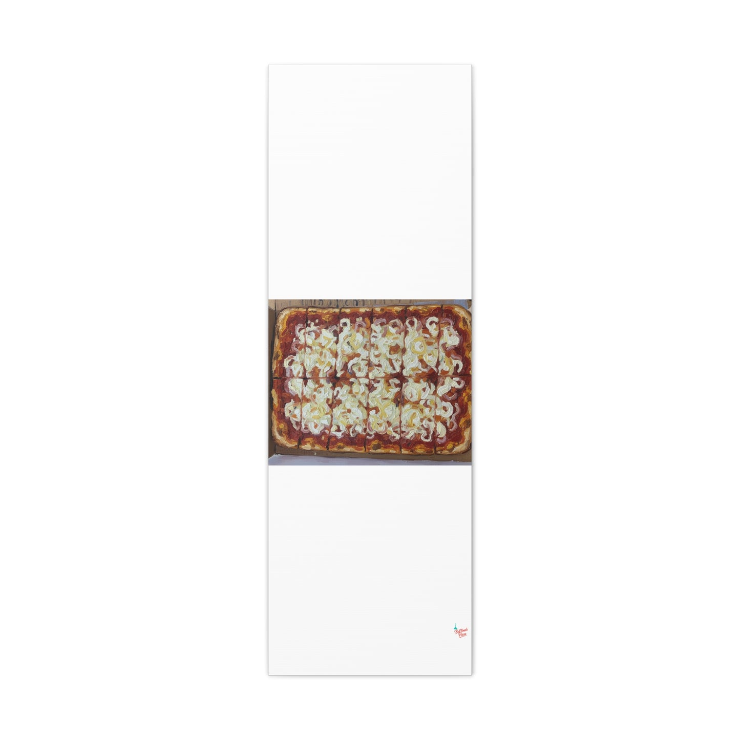 Belltower CLASSIC RED Wall Art Oil Painting Canvas — Rustic Margherita Painting on Stretched Matte Canvas