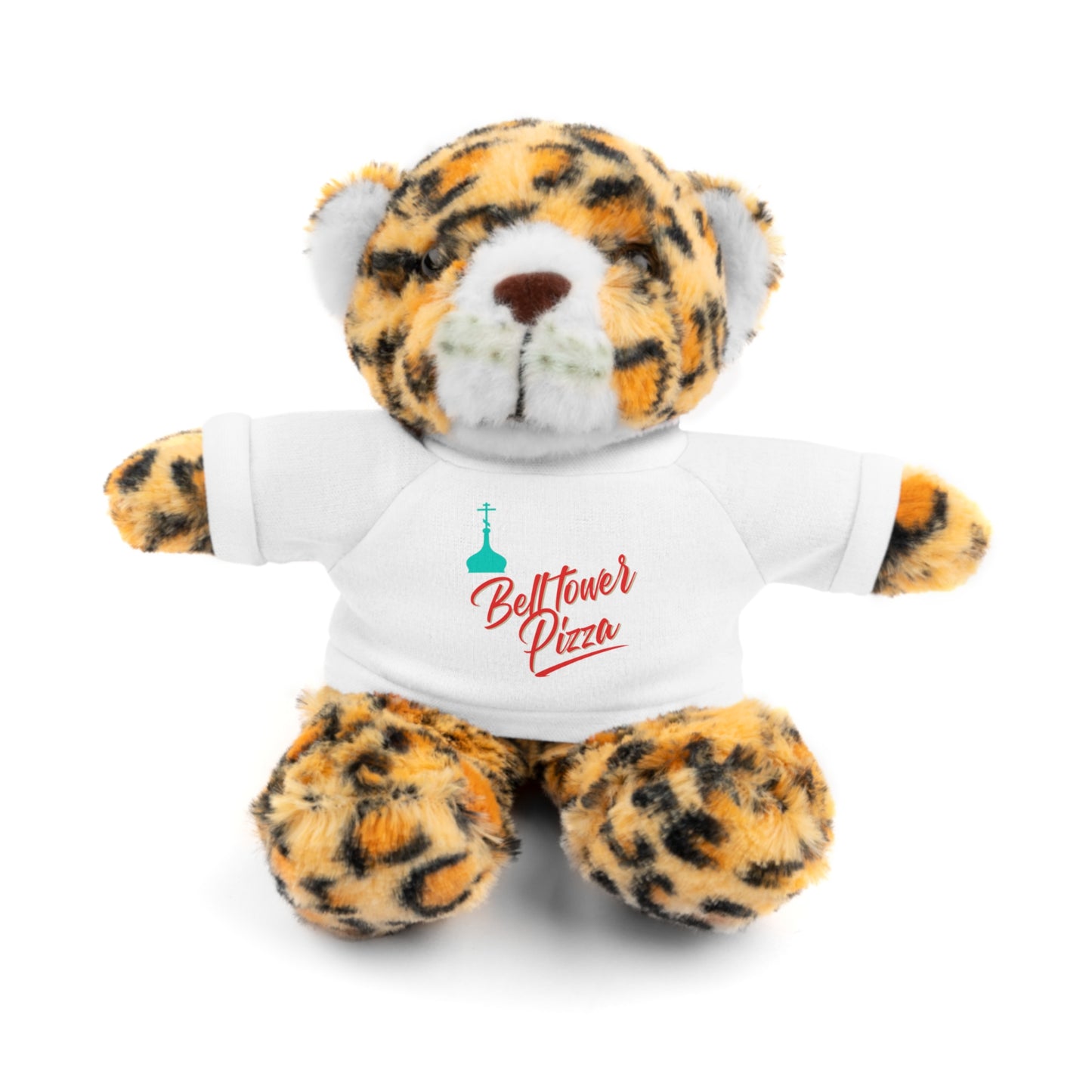 Bellflower Pizza Teddy Bear — Plush Toy with Branded Tee
