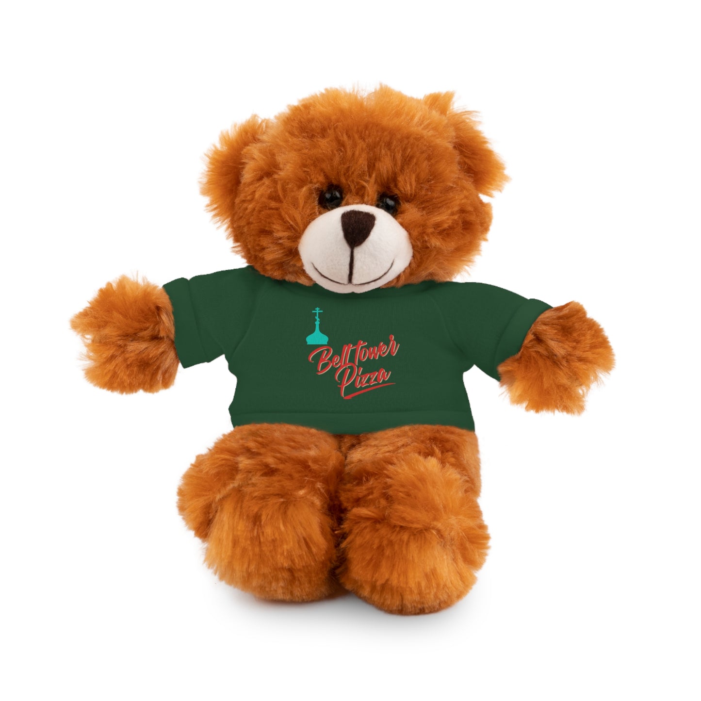 Bellflower Pizza Teddy Bear — Plush Toy with Branded Tee