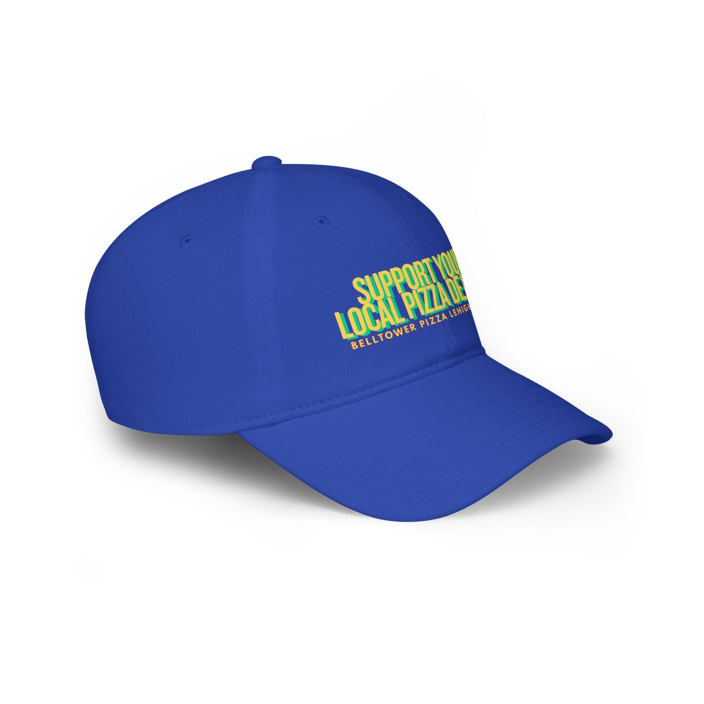 Support Your Local Pizza Dealer Baseball Cap — Red Low Profile Hat