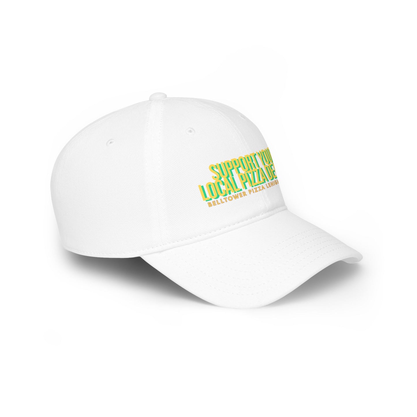 Support Your Local Pizza Dealer Baseball Cap — Red Low Profile Hat