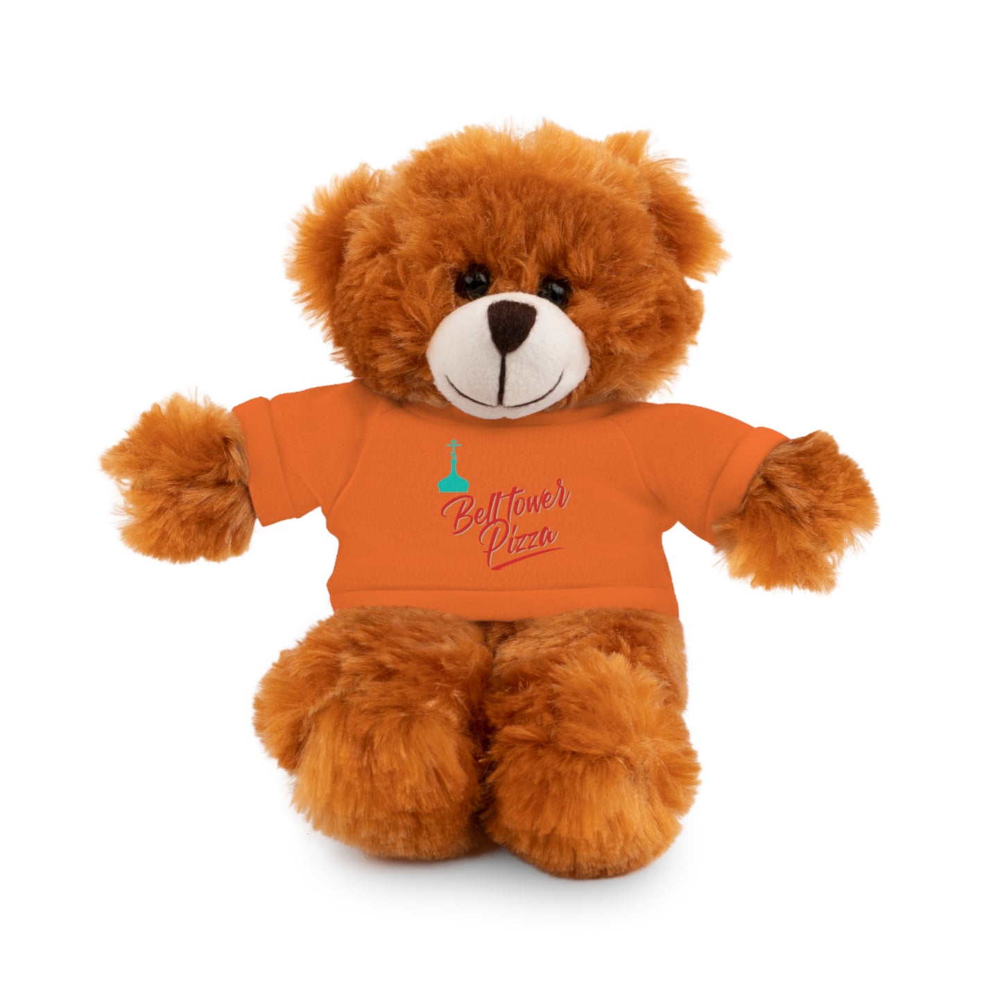 Bellflower Pizza Teddy Bear — Plush Toy with Branded Tee
