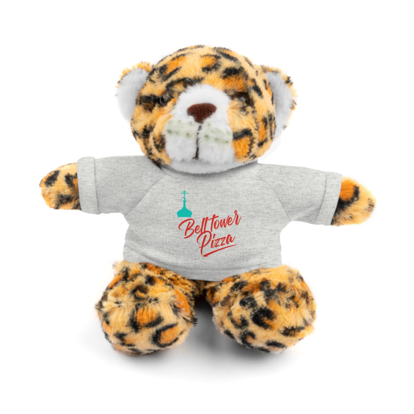 Bellflower Pizza Teddy Bear — Plush Toy with Branded Tee
