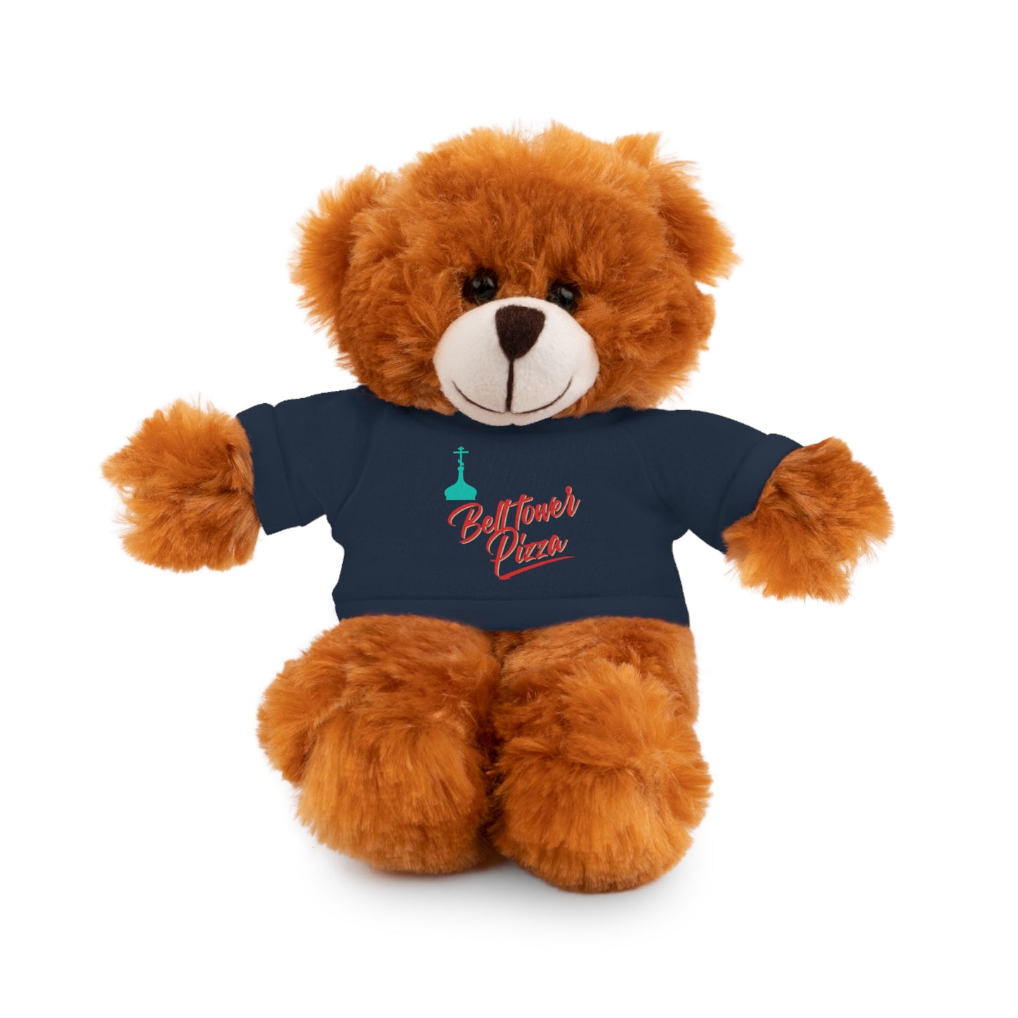 Bellflower Pizza Teddy Bear — Plush Toy with Branded Tee