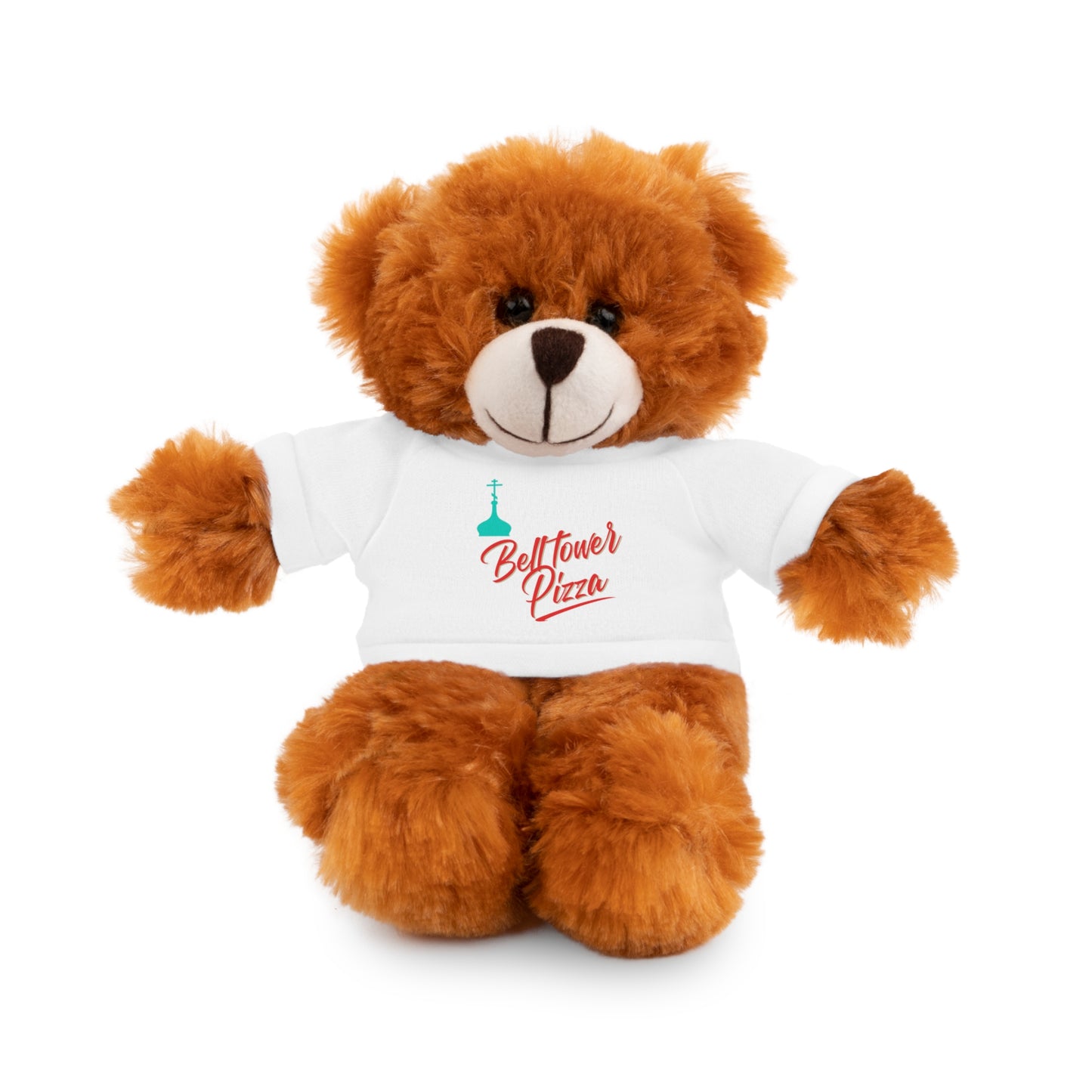 Bellflower Pizza Teddy Bear — Plush Toy with Branded Tee