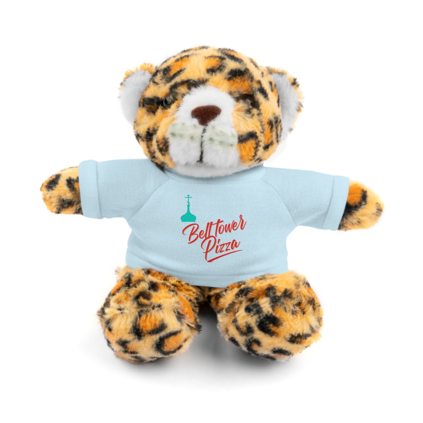 Bellflower Pizza Teddy Bear — Plush Toy with Branded Tee