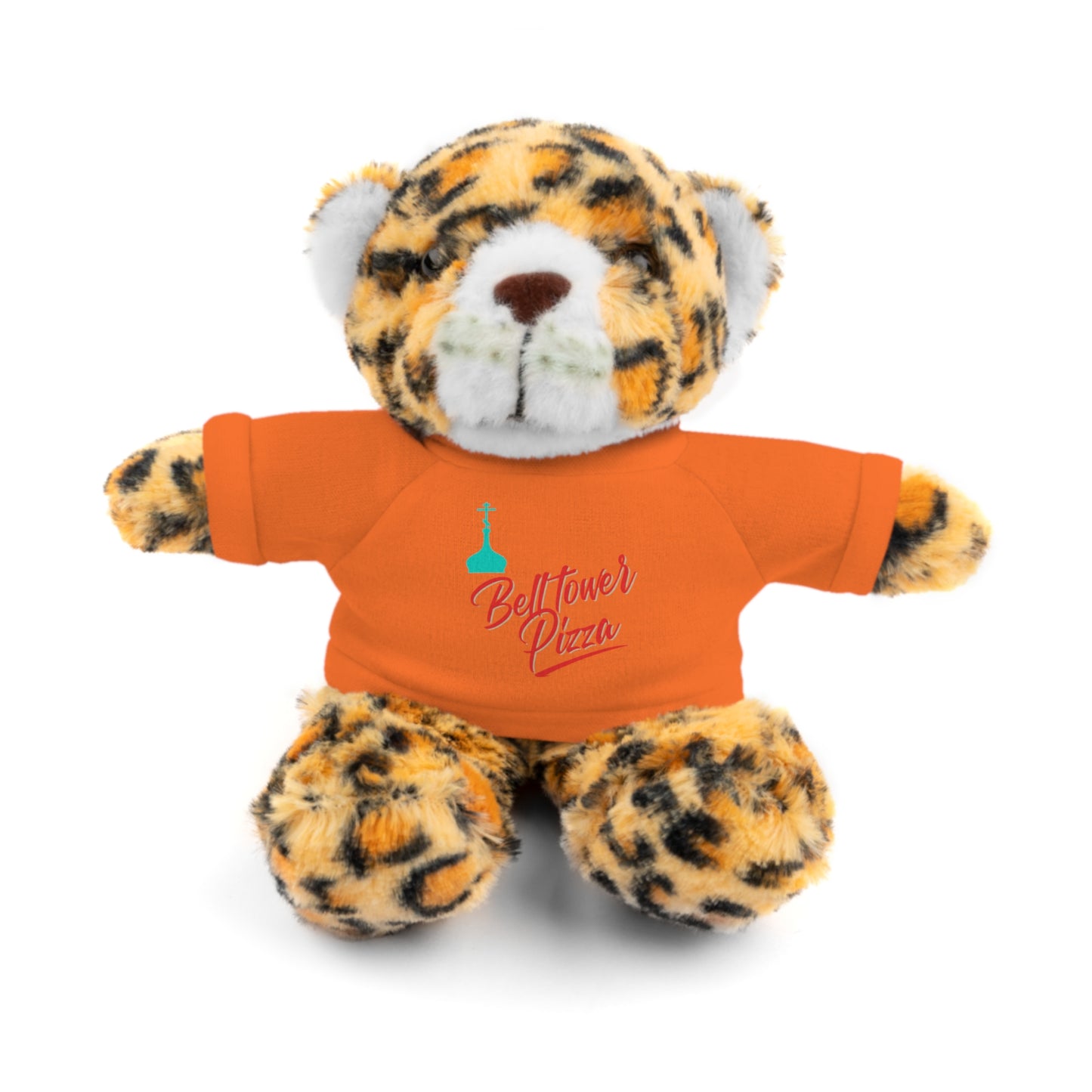 Bellflower Pizza Teddy Bear — Plush Toy with Branded Tee