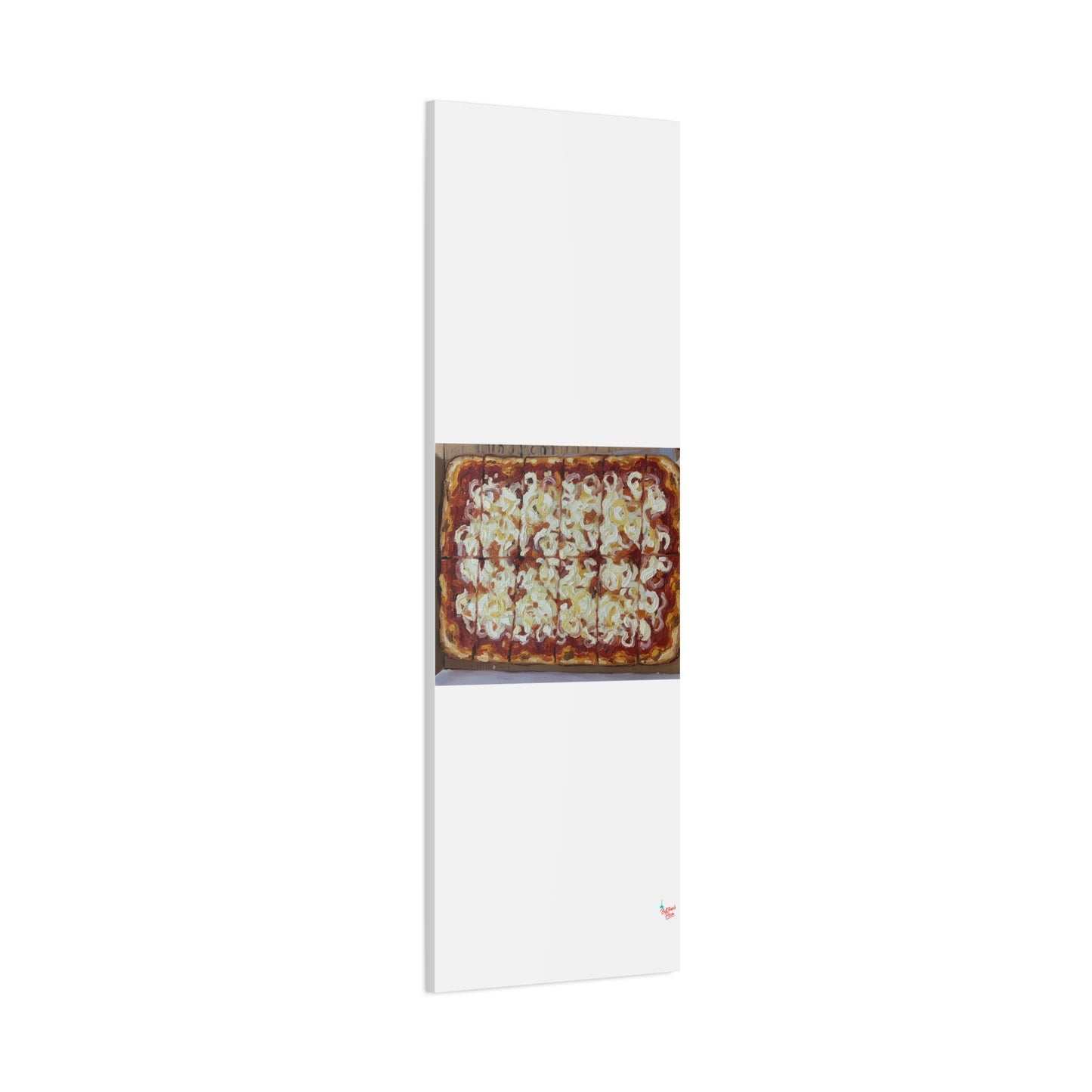 Belltower CLASSIC RED Wall Art Oil Painting Canvas — Rustic Margherita Painting on Stretched Matte Canvas